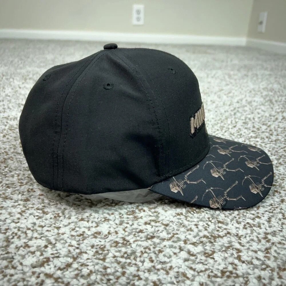 Minecraft Movie Hat Cap Snap Back Black Embroidered Video Game Men Entertainment